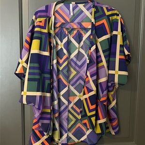 M by Missoni Multicolor Geometric Cardigan